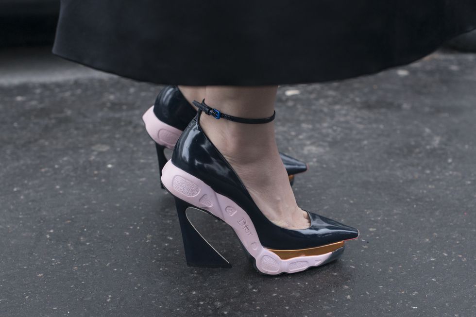 Dior bubblegum shoes at Paris Haute Couture Fashion Week SS15