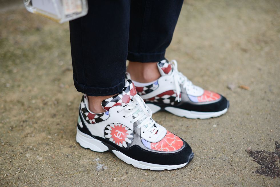 Chanel trainers at Paris Haute Couture Fashion Week SS15