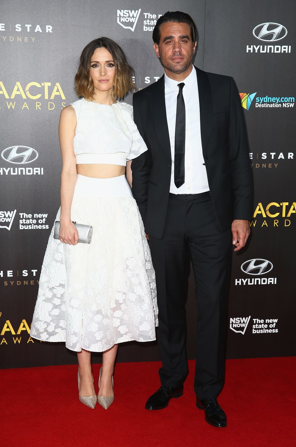 Rose Byrne on the red carpet with husband Bobby Cannavale at the 2015 AACTA Awards