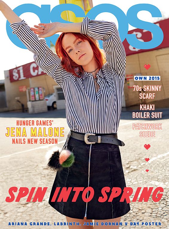 Jena Malone on the cover of ASOS Magazine
