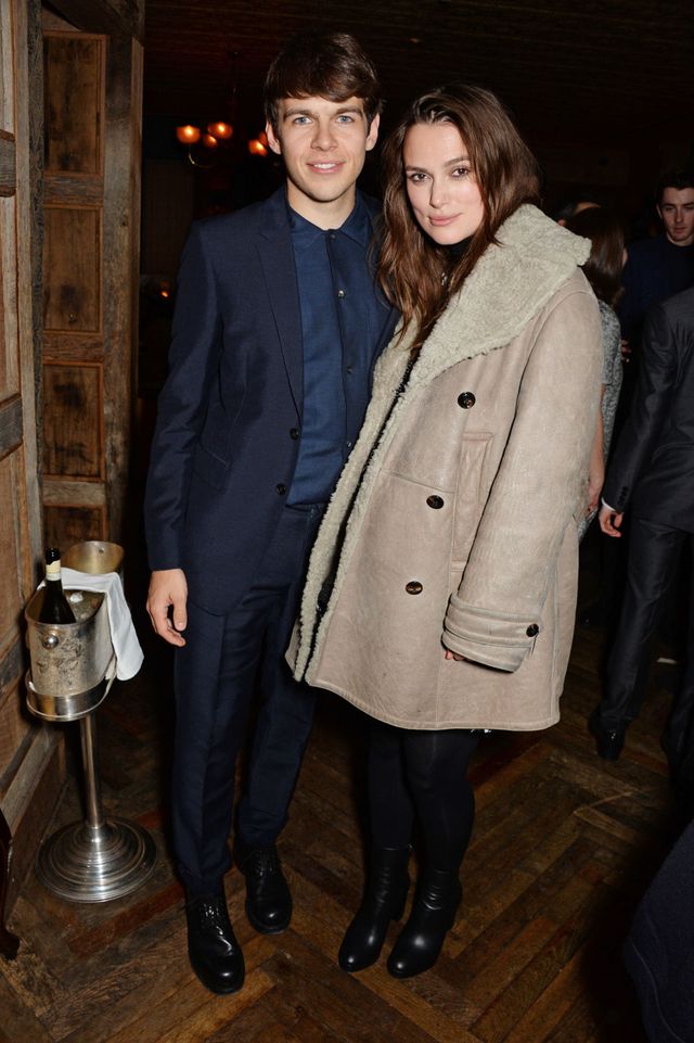 Keira Knightley and James Righton at the pre-BAFTAS party