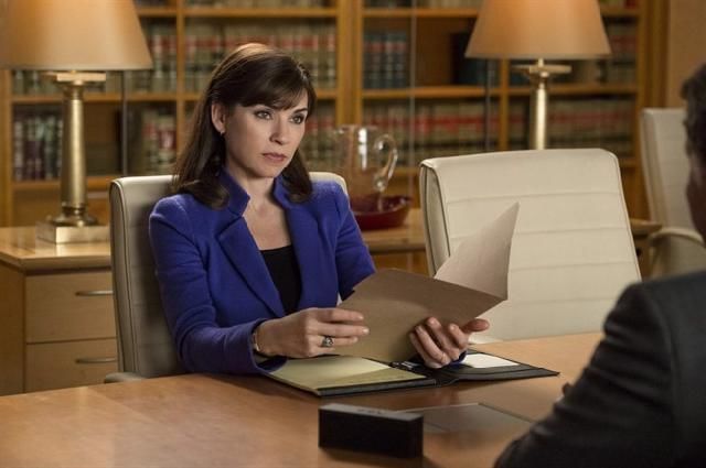 Job interview scene from The Good Wife