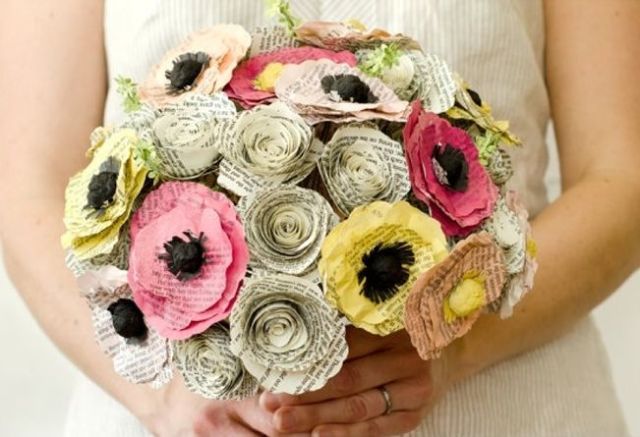 quirky alternative wedding bouquets
