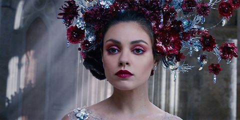 Mila Kunis's amazing wedding makeup in Jupiter Ascending