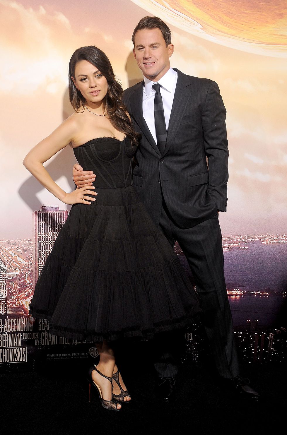 Mila Kunis and Chaning Tatum at the Jupiter Ascending premiere