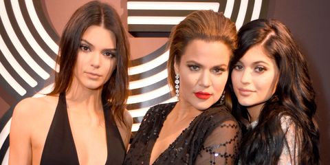 Kendall Jenner, Khloe Kardashian and Khloe Jenner at the Grammy Awards 2015 after parties