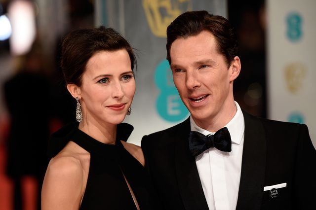 Benedict Cumberbatch and Sophie Hunter on the BAFTAs red carpet