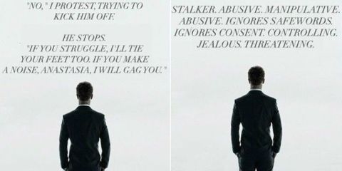 9 Re Made Fifty Shades Of Grey Posters With Quotes From The Book Highlight Abuse Rather Than Erotica