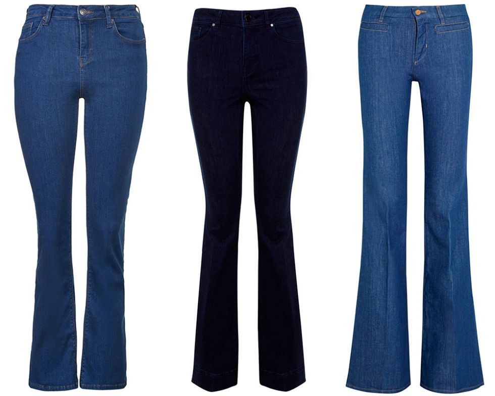 royal blue flare jeans