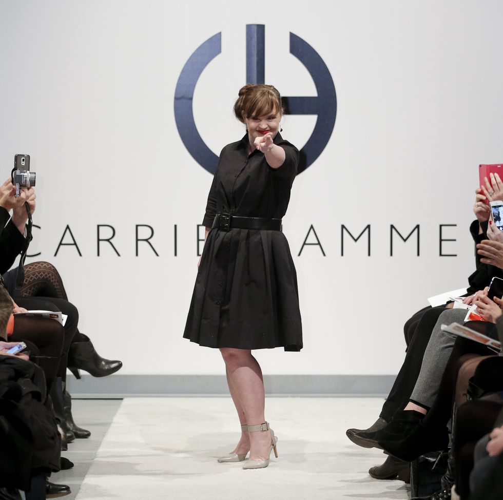 Jamie Brewer is the first woman with Down's Syndrome to walk at New York Fashion Week