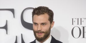 Jamie Dornan on the red carpet of the London Fifty Shades of Grey premiere