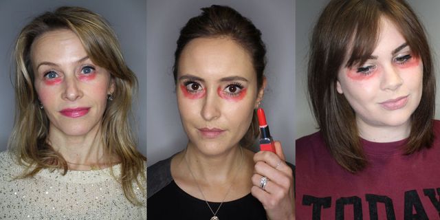 Is orange-red lipstick really the answer to concealing dark circles?