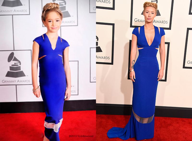 Iggy Azalea at the 2015 Grammys and her toddle mini me