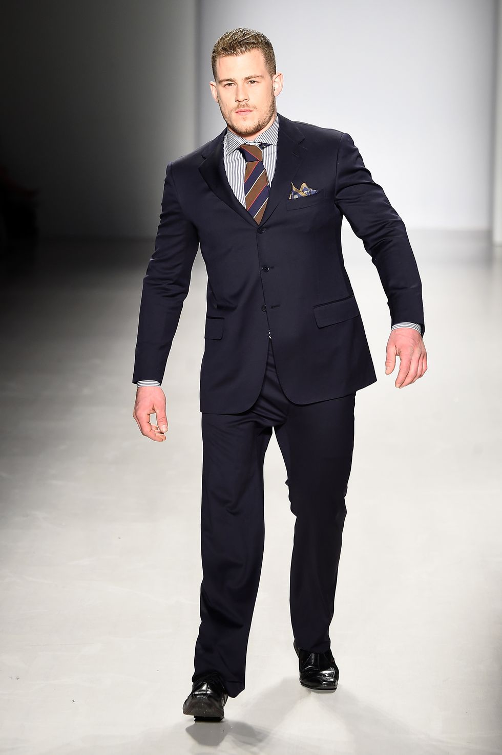 Jack Eyers becomes first male model amputee to walk at New York Fashion Week