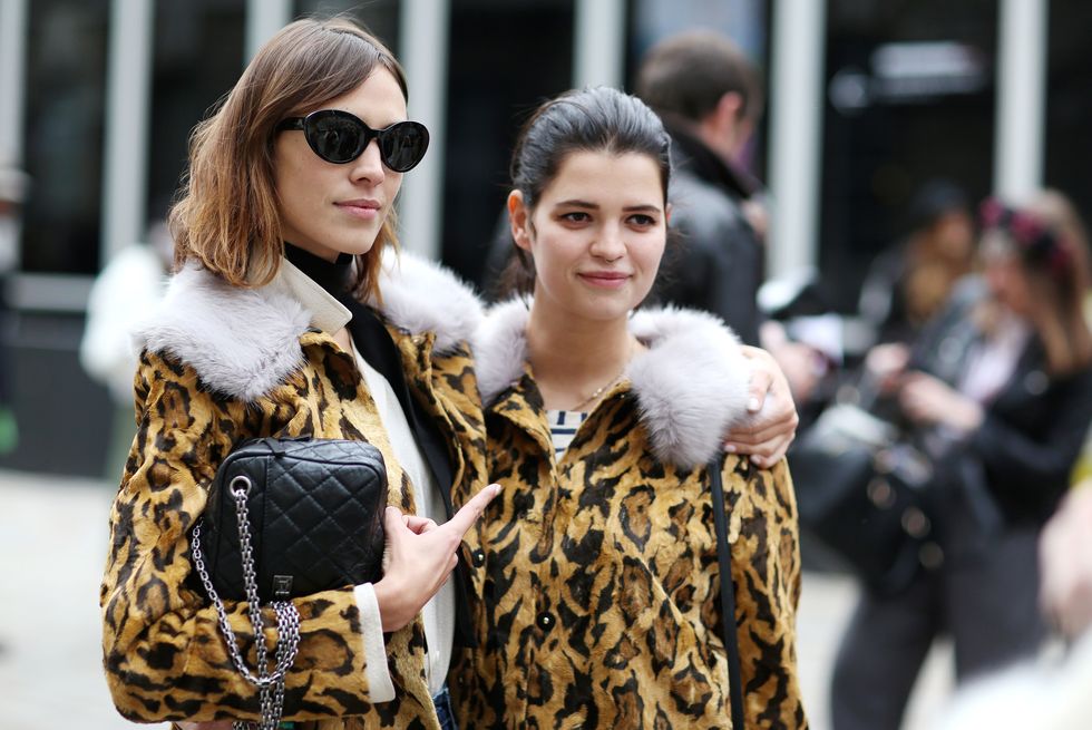 Alexa Chung and Pixie Geldof wear the SAME cool coat