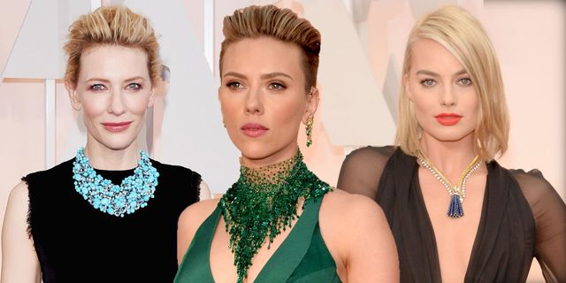 Oscars 2015: celebrities wear statement necklaces