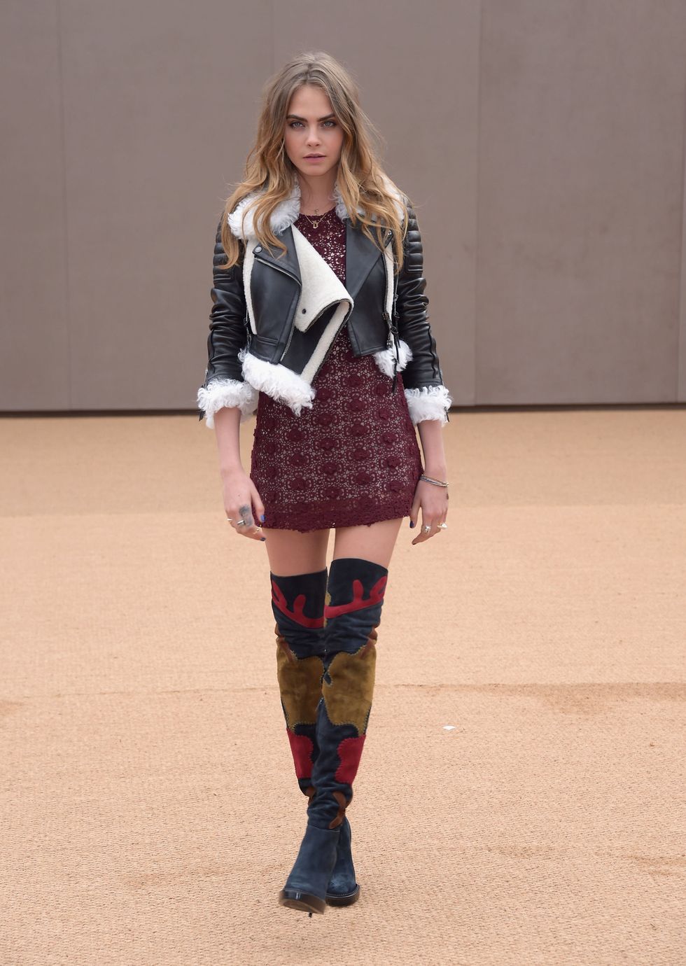 London Fashion Week AW15: what the celebrities are wearing on the front row - Cara Delevingne