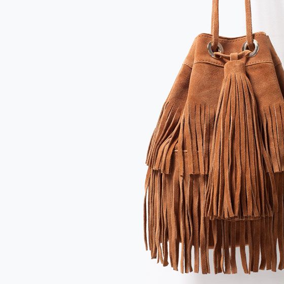 Zara fringed bag