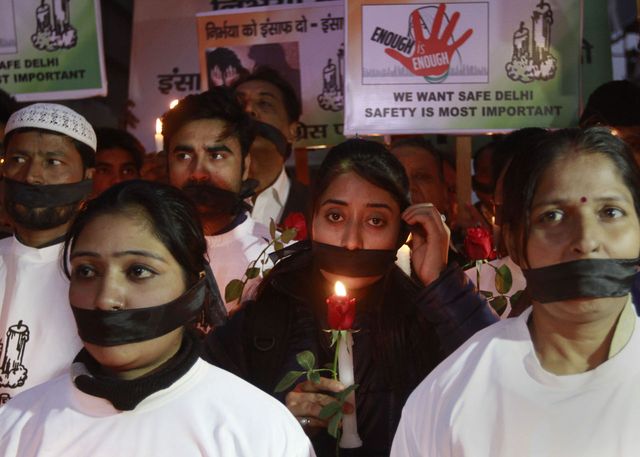 Protesters in Delhi remember Nirbhaya on the anniversary of her death