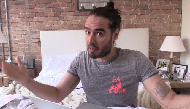 Russell Brand rants about how Mohammed Emwazi's radicalisation should be blamed on the UK