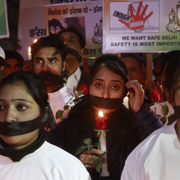 Protesters in Delhi remember Nirbhaya on the anniversary of her death