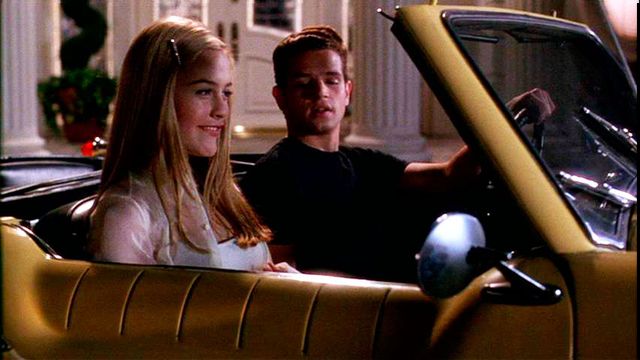 Cher and Christian in the car in Clueless