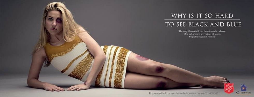 The Salvation Army Domestic Violence campaign with #TheDress