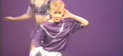 12-year-old Ryan Gosling dancing dressed like MC Hammer is EVERYTHING