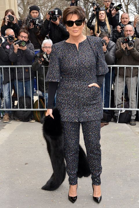 Kris Jenner at Paris Fashion Week