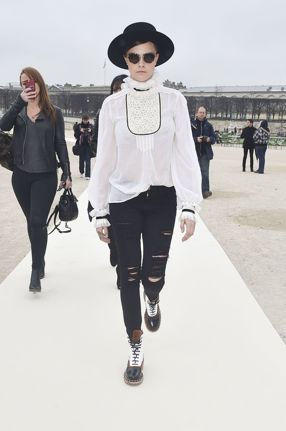 Cara Delevingne at Paris Fashion Week