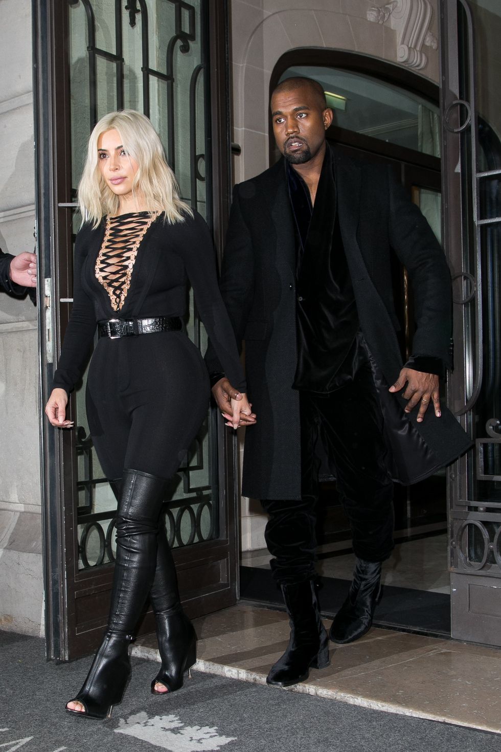 Kim Kardashian and Kanye West go gothic at Givenchy
