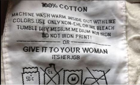 Sportswear company slammed for printing sexist washing labels