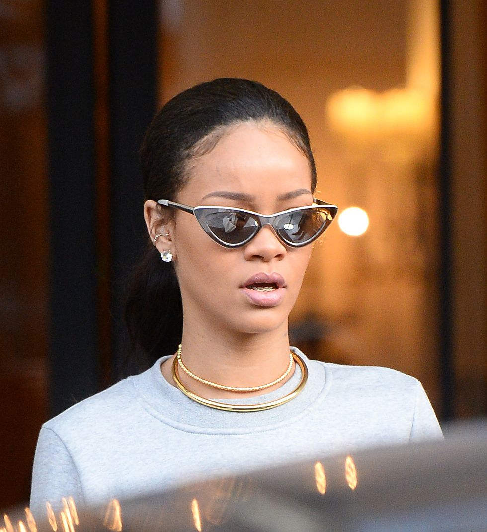 Rihanna is prancing around Paris in a pair of comfy slippers