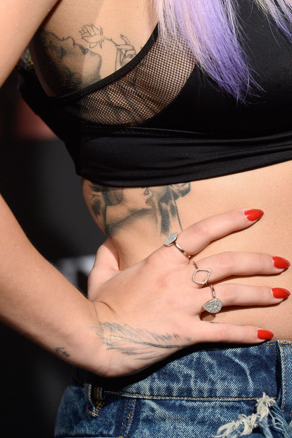 Rita Ora's red nails