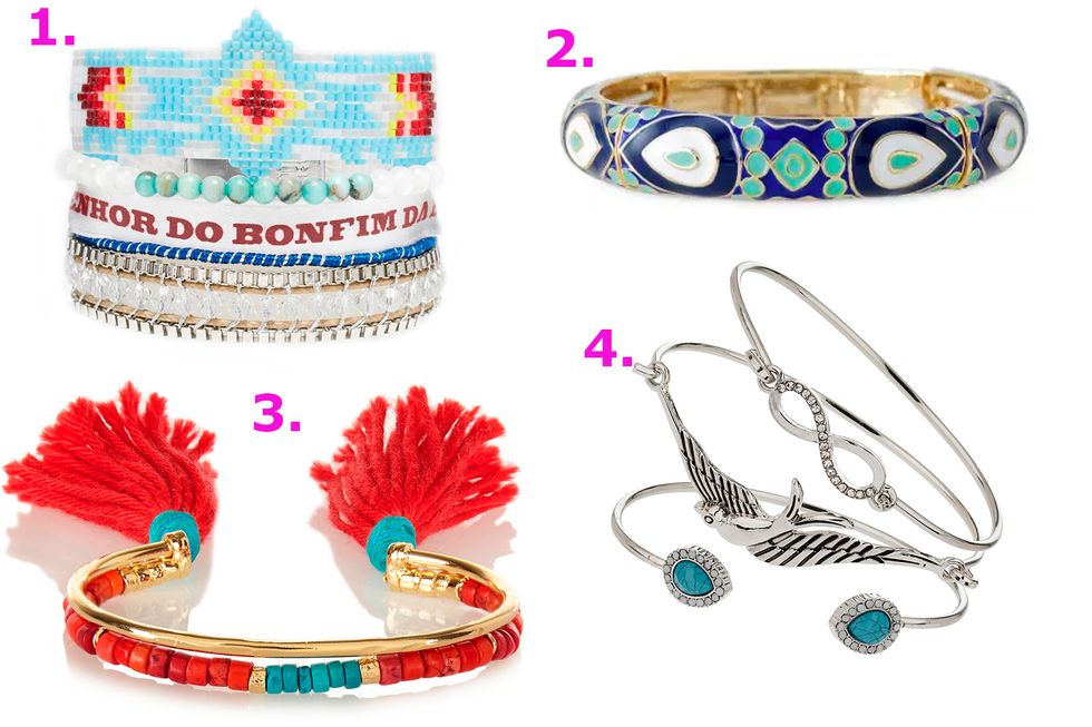 The best bangles to match your blue mani his festival season