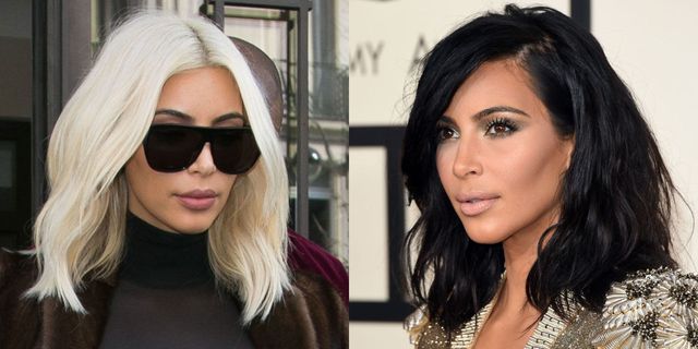 Has Kim Kardashian already ditched the blonde and gone back to brunette?