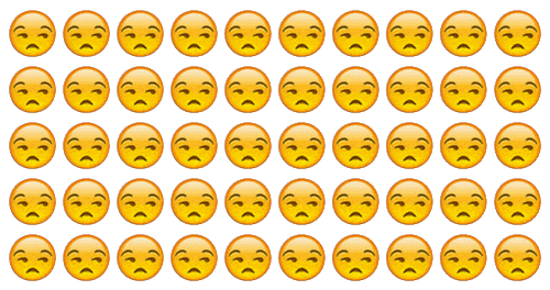 annoyed emoji face recurring