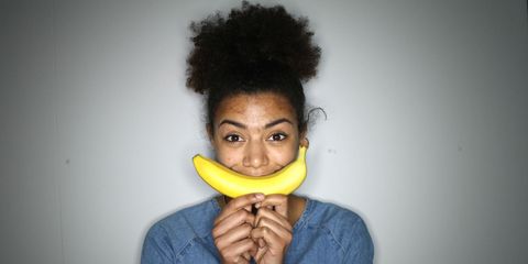 DIY banana face peel facial