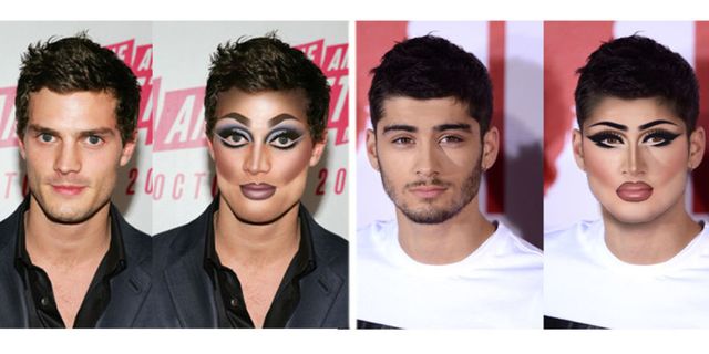 Hot celebs done up as drag queens