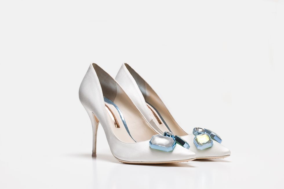 Sophia Webster gem bridal shoes