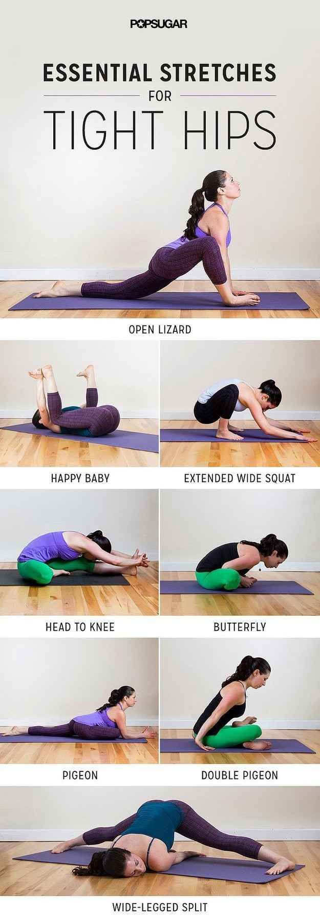 tight hip stretches