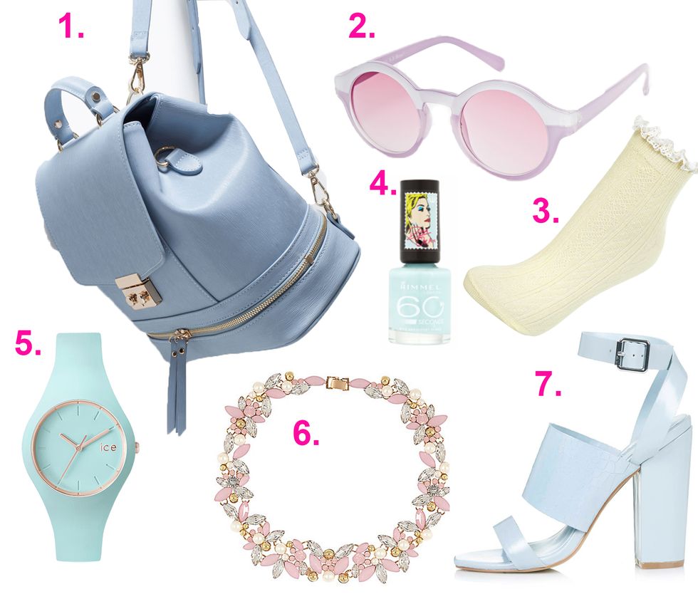 Super sweet pastel accessories for spring