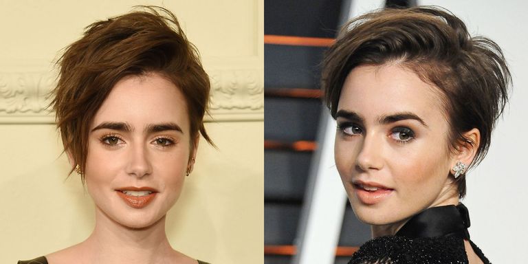 Lily Collins Shows Off Her Short Haircut At Chanel