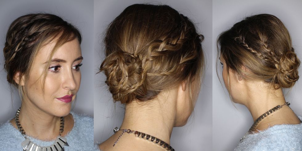 How to do a braided bun hairstyle