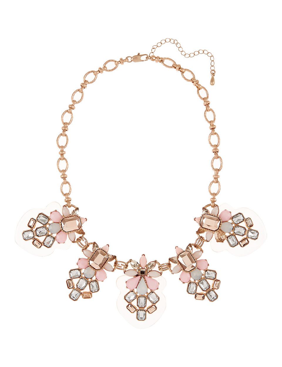 Marks & Spencer resin diamante necklace