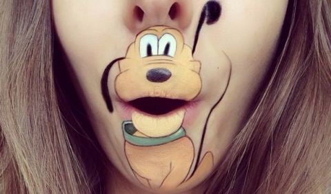 Laura Jenkinson mouth art Disney makeup
