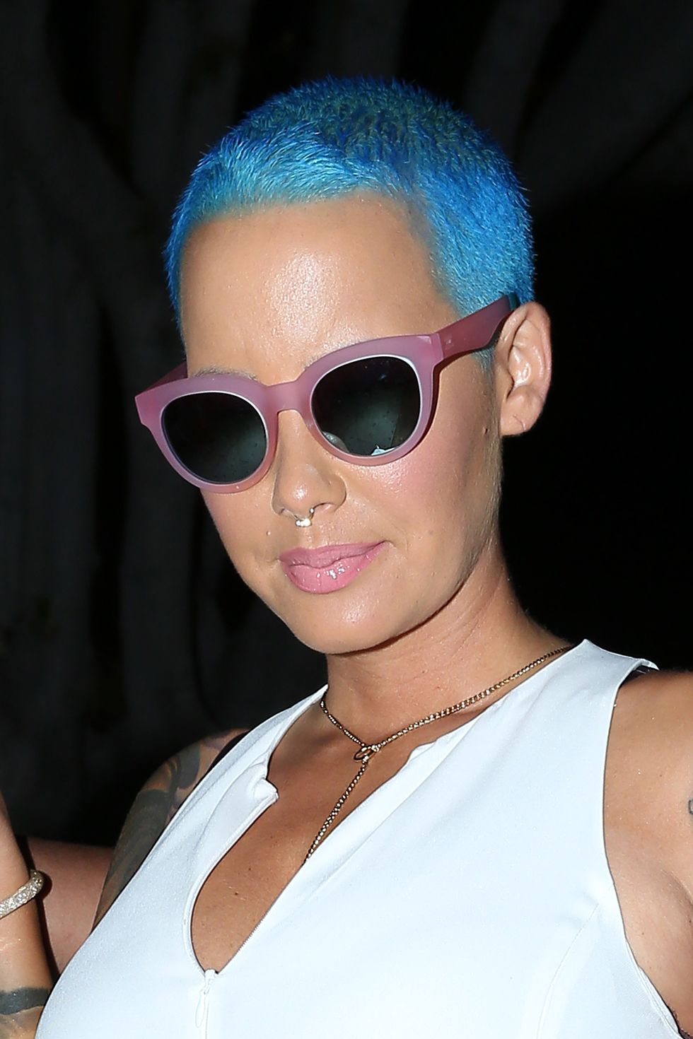 Amber Rose has blue hair now
