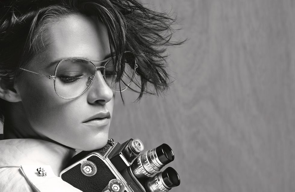 Kristen Stewart modelling Chanel eyewear