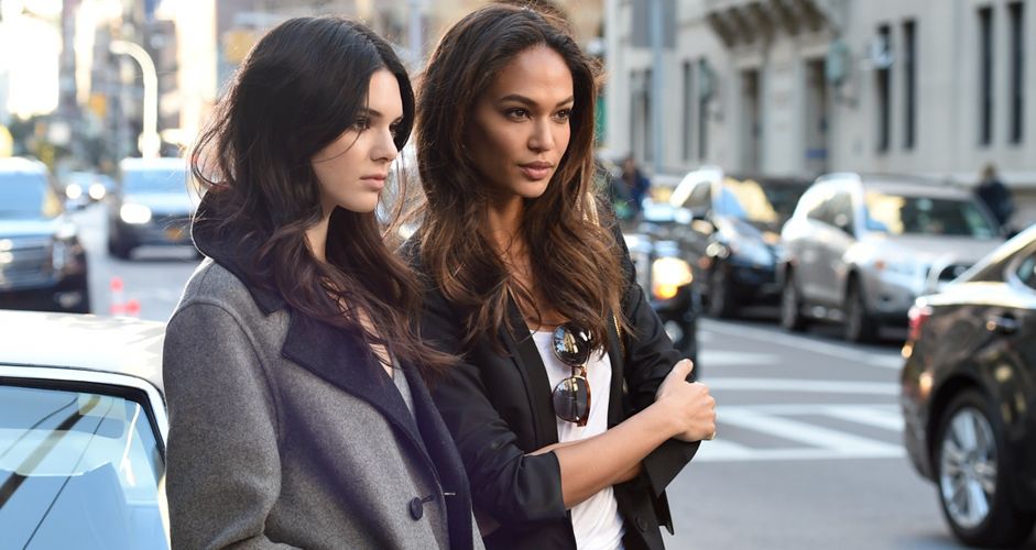 Kendall Jenner and Joan Smalls for Estee Lauder