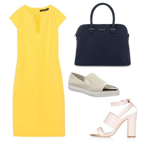 What to wear to work in the summer: a colourful shift dress